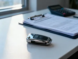 Nowoczesne stanowisko pracy z laptopem wyświetlającym wykresy giełdowe, symbolizujące inwestowanie na rynku kapitałowym.